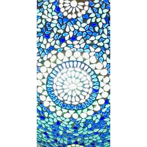 Applique in vetro mosaicata blue bubble