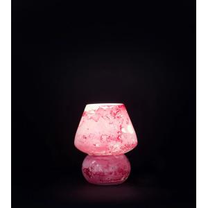 Lampe de table en verre peint Orion h. 17 cm.